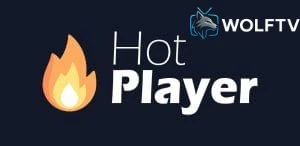 HOT IPTV app icon with WOLFTV branding