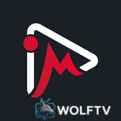 Úvodní obrazovka IMPlayeru s brandingem WOLFTV